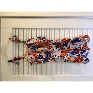 Parker Multicolor Bright Floral Slip Dress XS Strappy